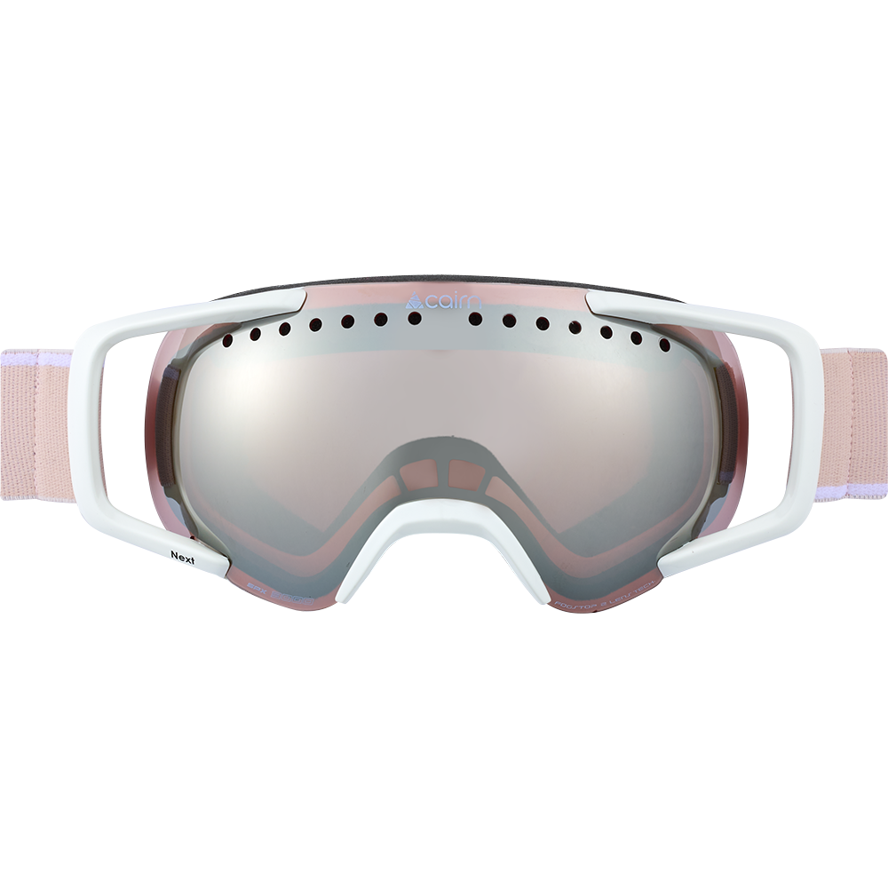Ski Goggles - Cairn Next Shiny White Powder Pink SPX3