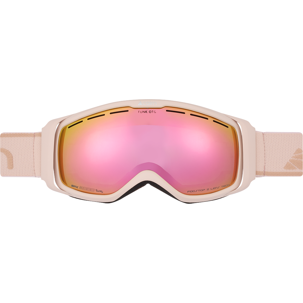 Ski Goggles - Cairn Funk OTG (Over the Glasses) SPX3 Mat Powder Pink - Youth
