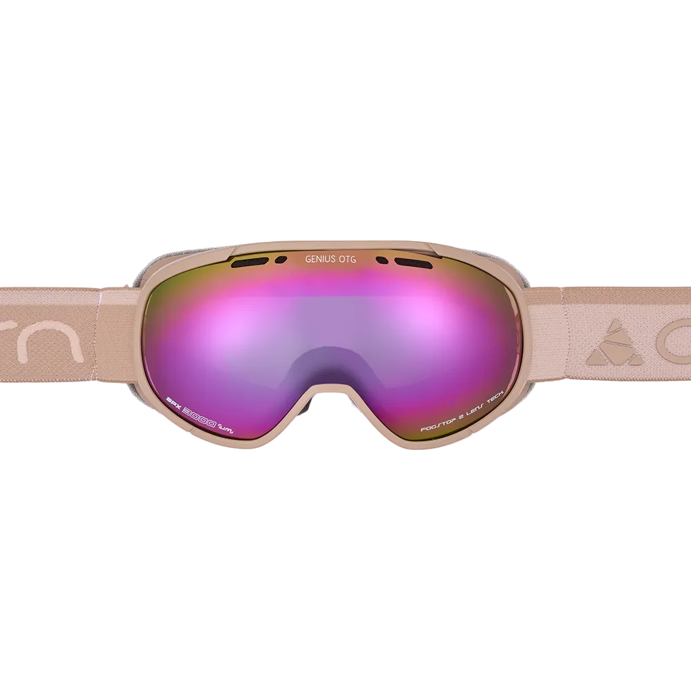 Ski Goggles - Cairn Genius OTG (Over the glasses) SPX3 Mat Powder Pink Latte
