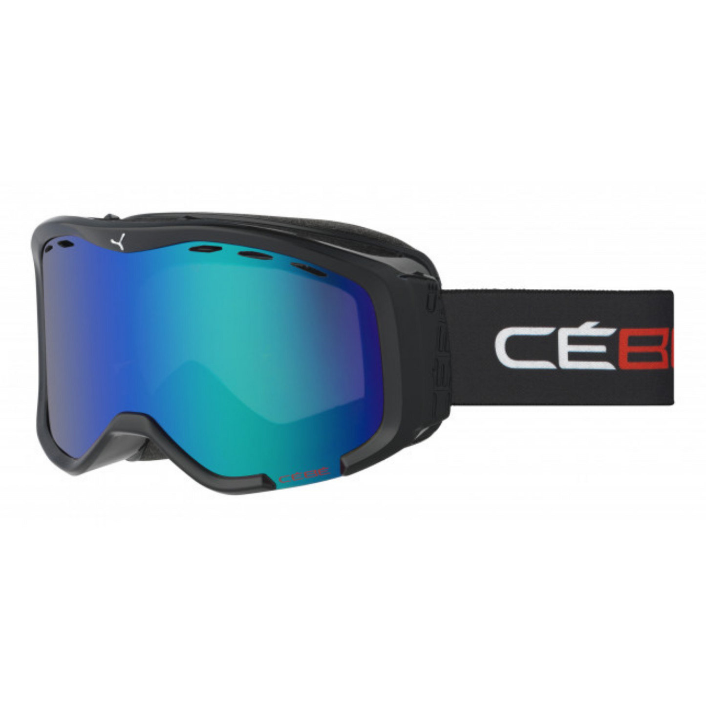 Ski Goggles - Cebe Cheeky OTG (Over the Glasses) - Black & Red / Brown Flash Blue