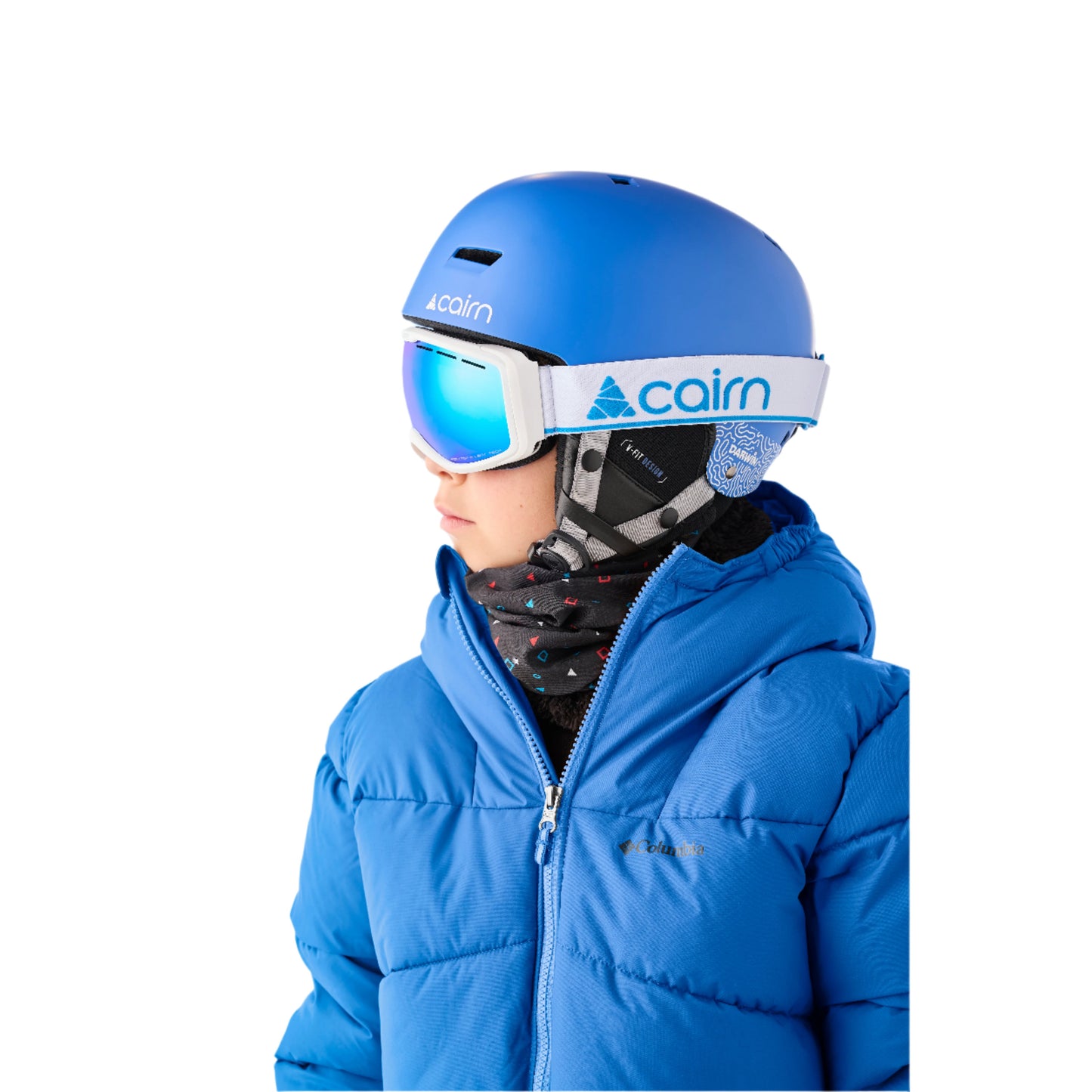 Ski Goggles - Cairn Funk OTG (Over the glasses) SPX3 Mat White Blue - Youth