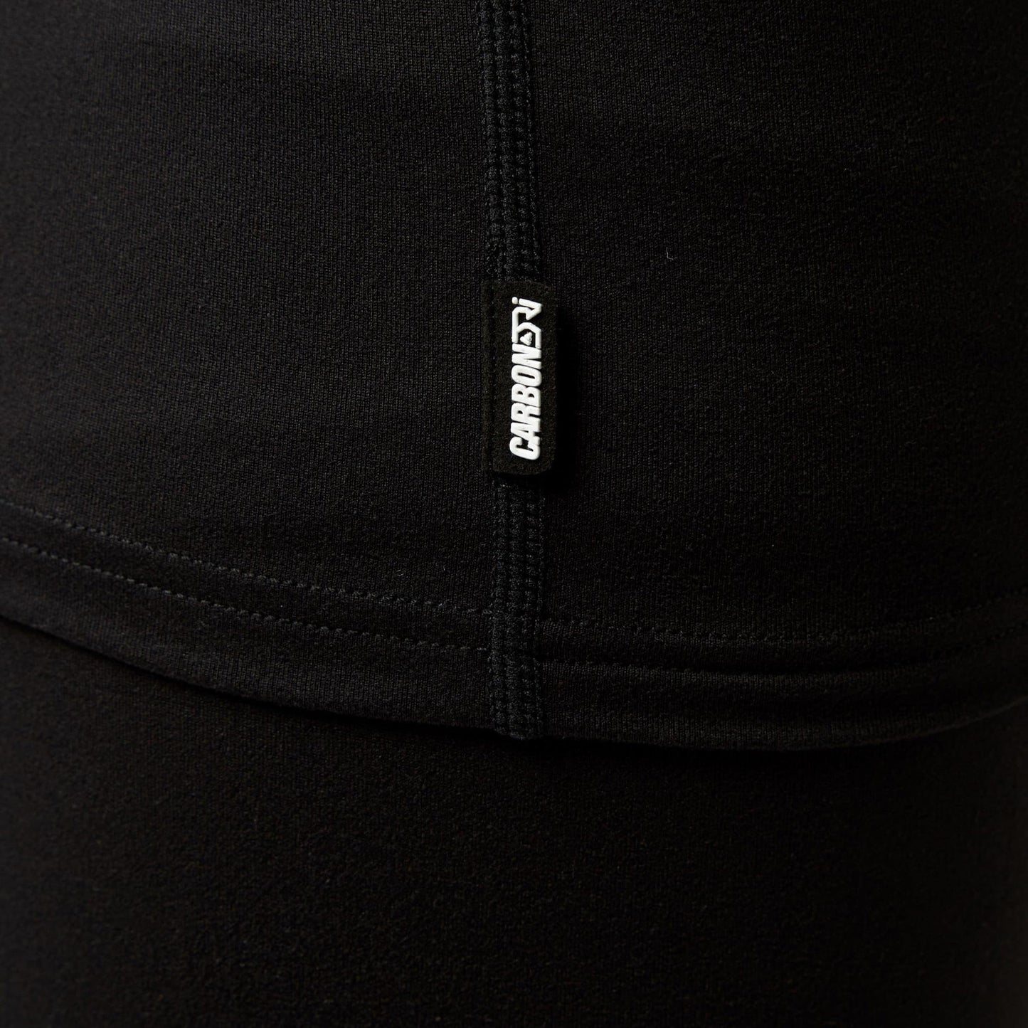 Thermal Ski Top - Surfanic Bodyfit Zip Neck Men's Baselayer - Black