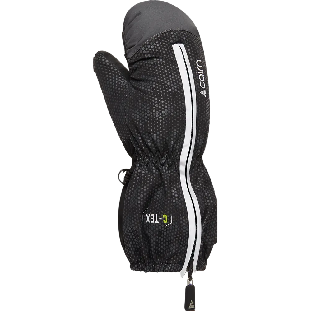 Ski Mittens - Cairn Doodle Long Black Graphite - Toddlers