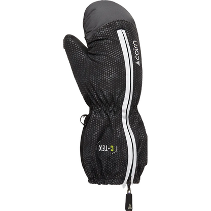 Ski Mittens - Cairn Doodle Long Black Graphite - Toddlers
