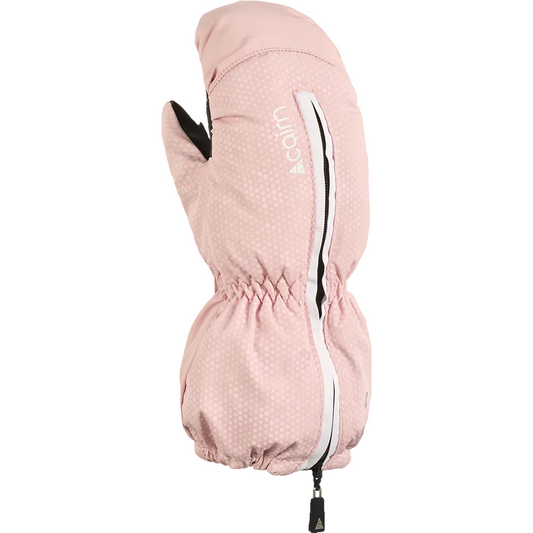 Ski Mittens - Cairn Doodle Long Powder Pink - Toddlers