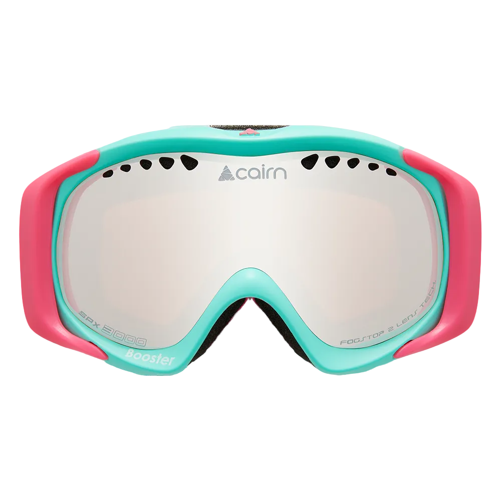 Ski Goggles - Cairn Booster Junior - Mat Turquoise Neon Pink