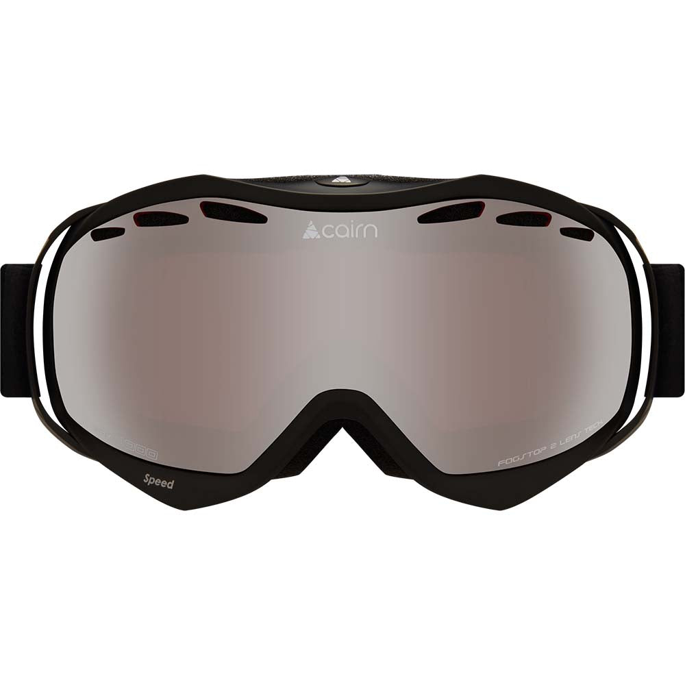Ski Goggles - Cairn Speed Mat Black / Silver Mirror Lens SPX 3000
