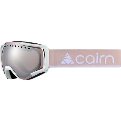 Ski Goggles - Cairn Next Shiny White Powder Pink SPX3