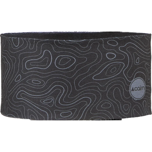 Headband - Cairn Stretch Black Topo