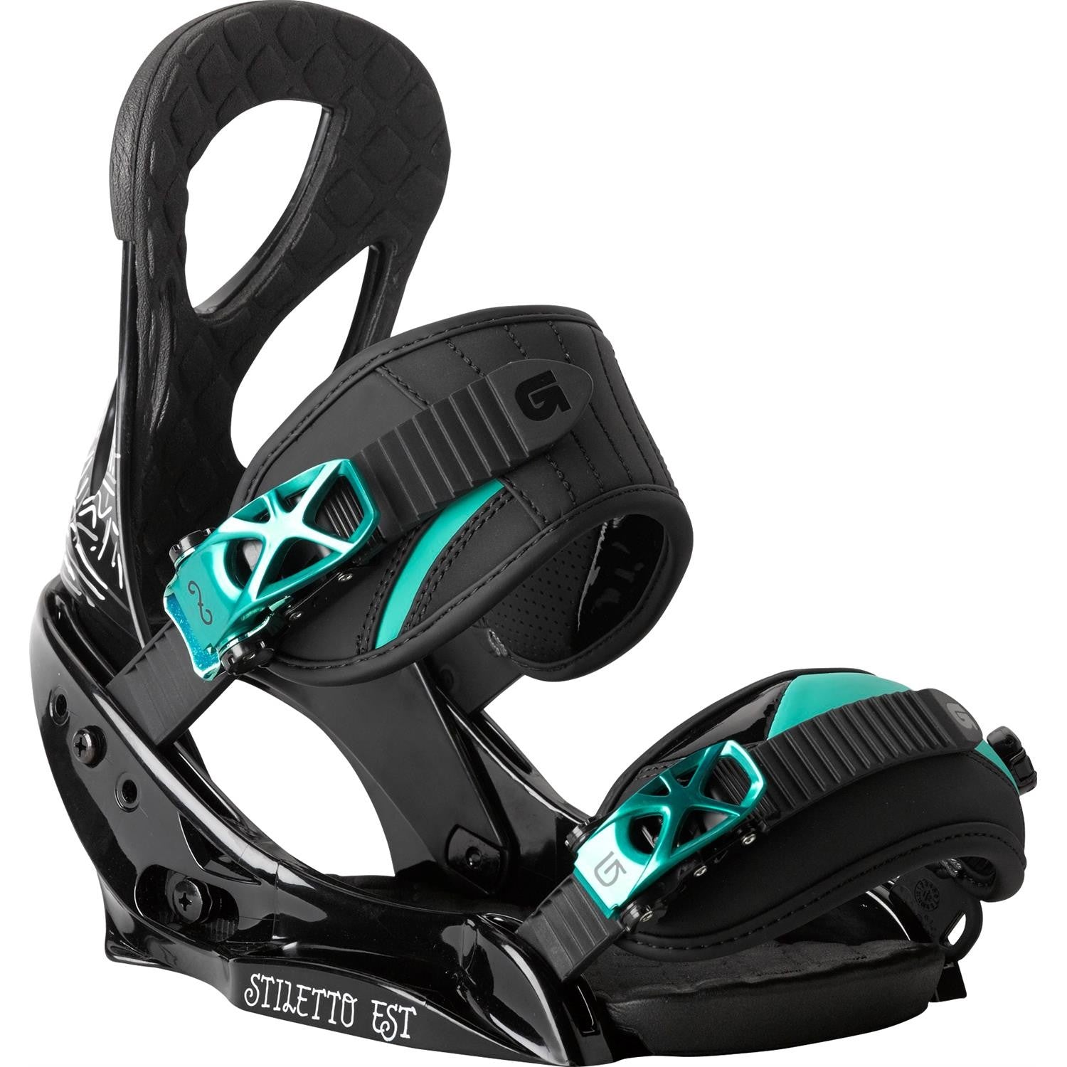 Snowboard Bindings - Burton Stilleto EST - Black/Teal