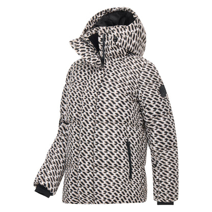 Ski Jacket – Dare2B Allure Ladies – White Pepper Geo Print